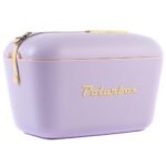 Polarbox® Pop Cooler box - Lilac with Yellow Leather Strap - 12L