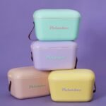 Polarbox® Pop Cooler box - Nude with Cyan Leather Strap - 12L - Image 3