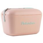 Polarbox® Pop Cooler box - Nude with Cyan Leather Strap - 12L
