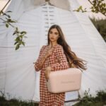 Polarbox® Pop Cooler box - Nude with Cyan Leather Strap - 12L - Image 4