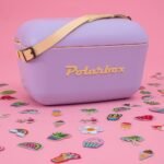 Polarbox® Pop Cooler box - Lilac with Yellow Leather Strap - 12L - Image 2