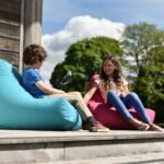 Mini Bean Bag Outdoor - Royal - Image 2