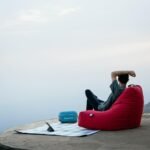 Mighty Bean Bag Quilted - Aqua - Image 7