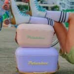 Polarbox® Pop Cooler box - Lilac with Yellow Leather Strap - 12L - Image 5