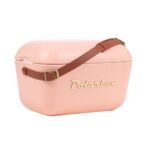 Polarbox® Classic Retro Ice Box Coral with Leather Strap - Gold 12L - Image 2