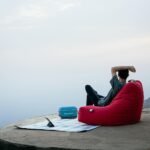 ⁦كرسي بين باج كبير مبطن - أخضر ليموني⁩ - الصورة ⁦7⁩