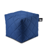 مسند قدم بوف مبطن - أزرق غامق