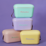 Polarbox® Pop Cooler box - Cyan with Baby Rose Leather Strap - 20L - Image 8