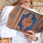 ⁦دفتر وسط Safavid Indigo " مخطط "⁩ - الصورة ⁦6⁩