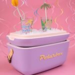 Polarbox® Pop Cooler box - Lilac with Yellow Leather Strap - 12L - Image 3