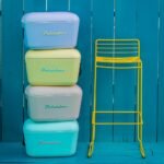 Polarbox® Pop Cooler box - Cyan with Baby Rose Leather Strap - 20L - Image 7