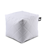 مسند قدم بوف بي بوكس مبطن - أبيض