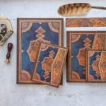 ⁦دفتر وسط Safavid Indigo " مخطط "⁩ - الصورة ⁦8⁩