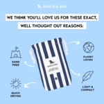 QUICK DRY TOWELS - LAGOON BLUE - LARGE - Image 9